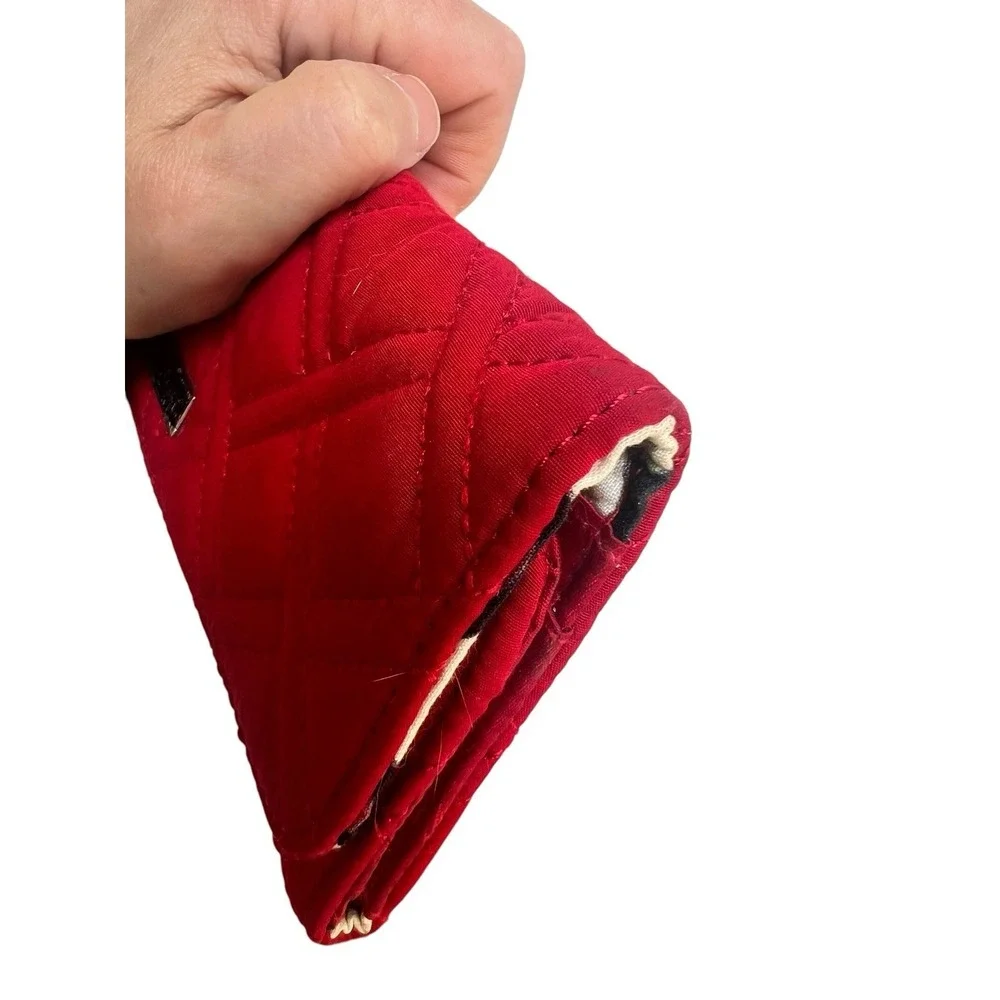 Vera Bradley RFID Georgia Wallet in Cardinal Red - Trifold - Picture 9 of 14
